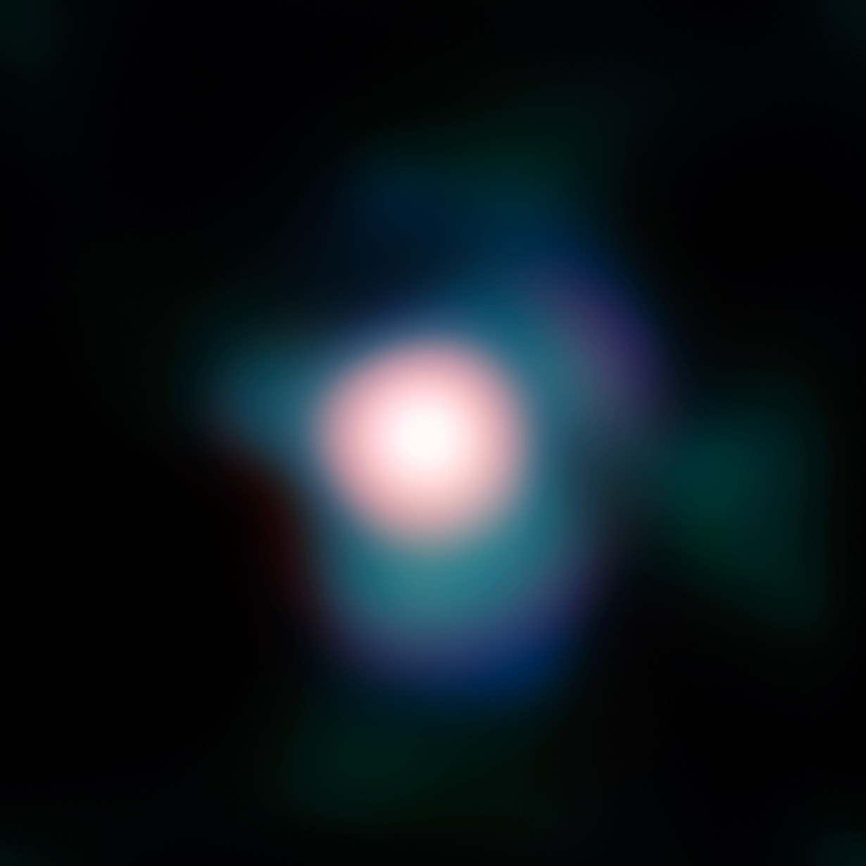 ESO VLT/NACO adaptive-optics close-up of Betelgeuse's disk with a plume of gas extending from the star