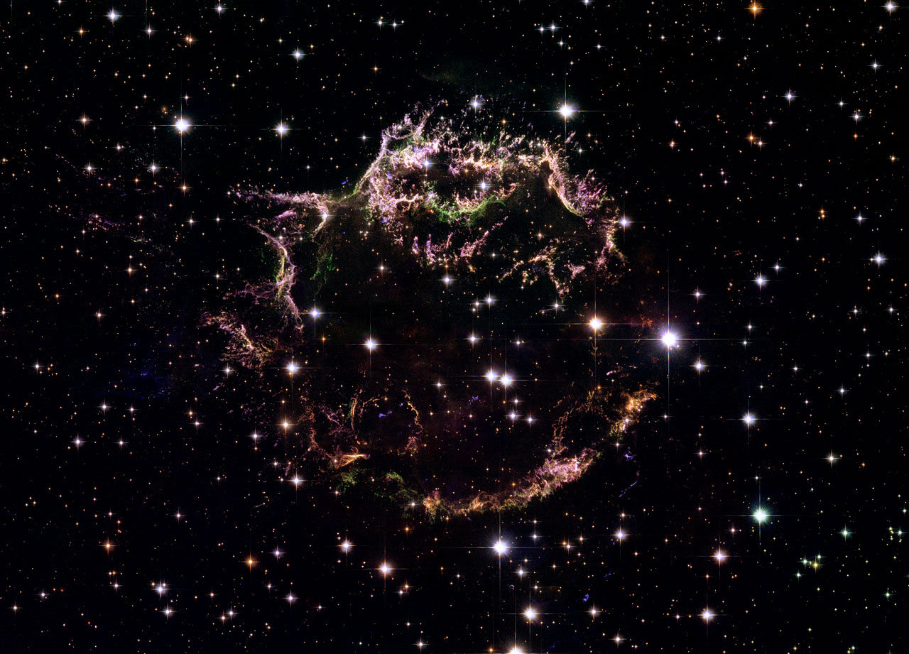 Cassiopeia A supernova remnant — Hubble Space Telescope ACS composite image, 2006.