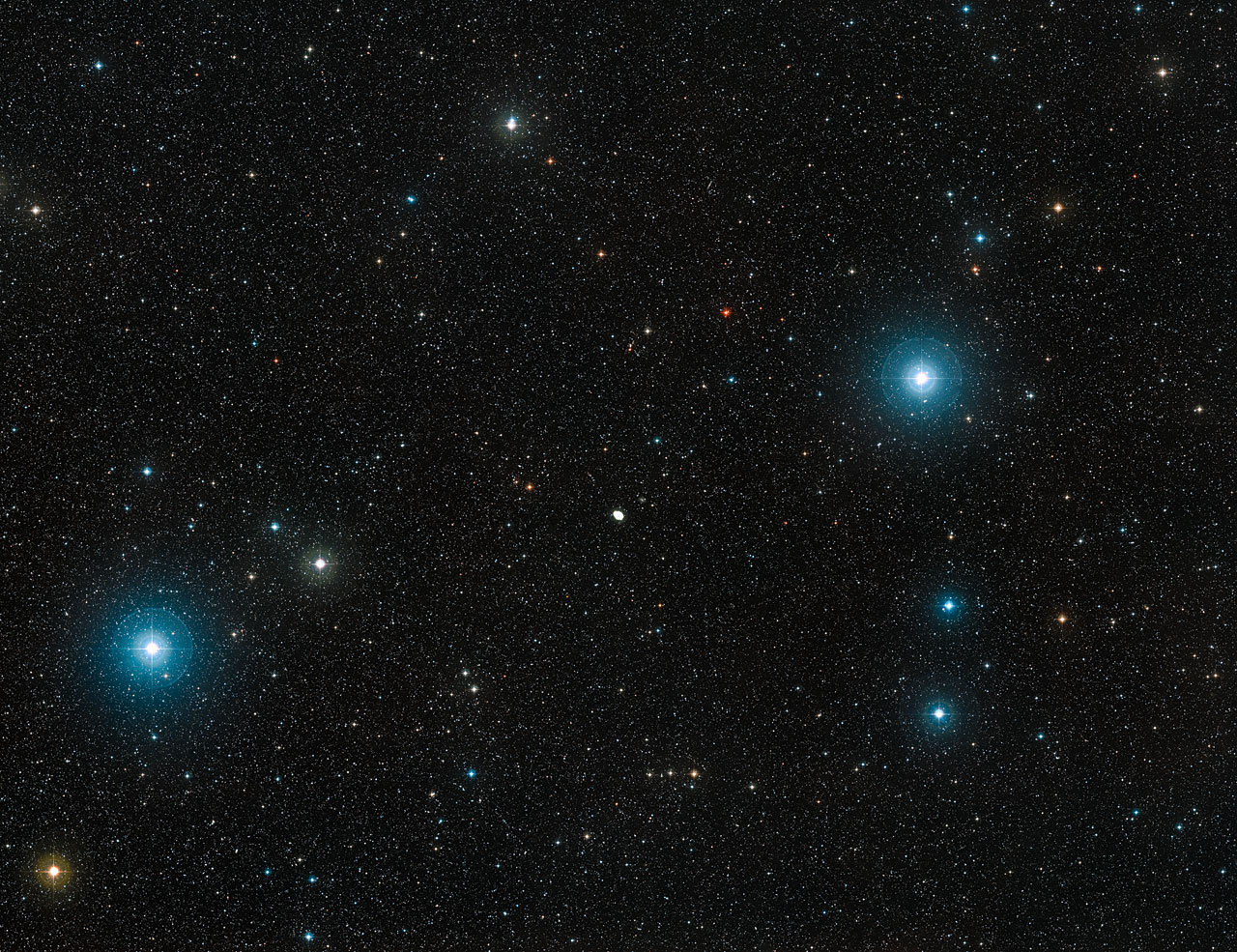 Wide-field view of the Ring Nebula in the constellation Lyra.