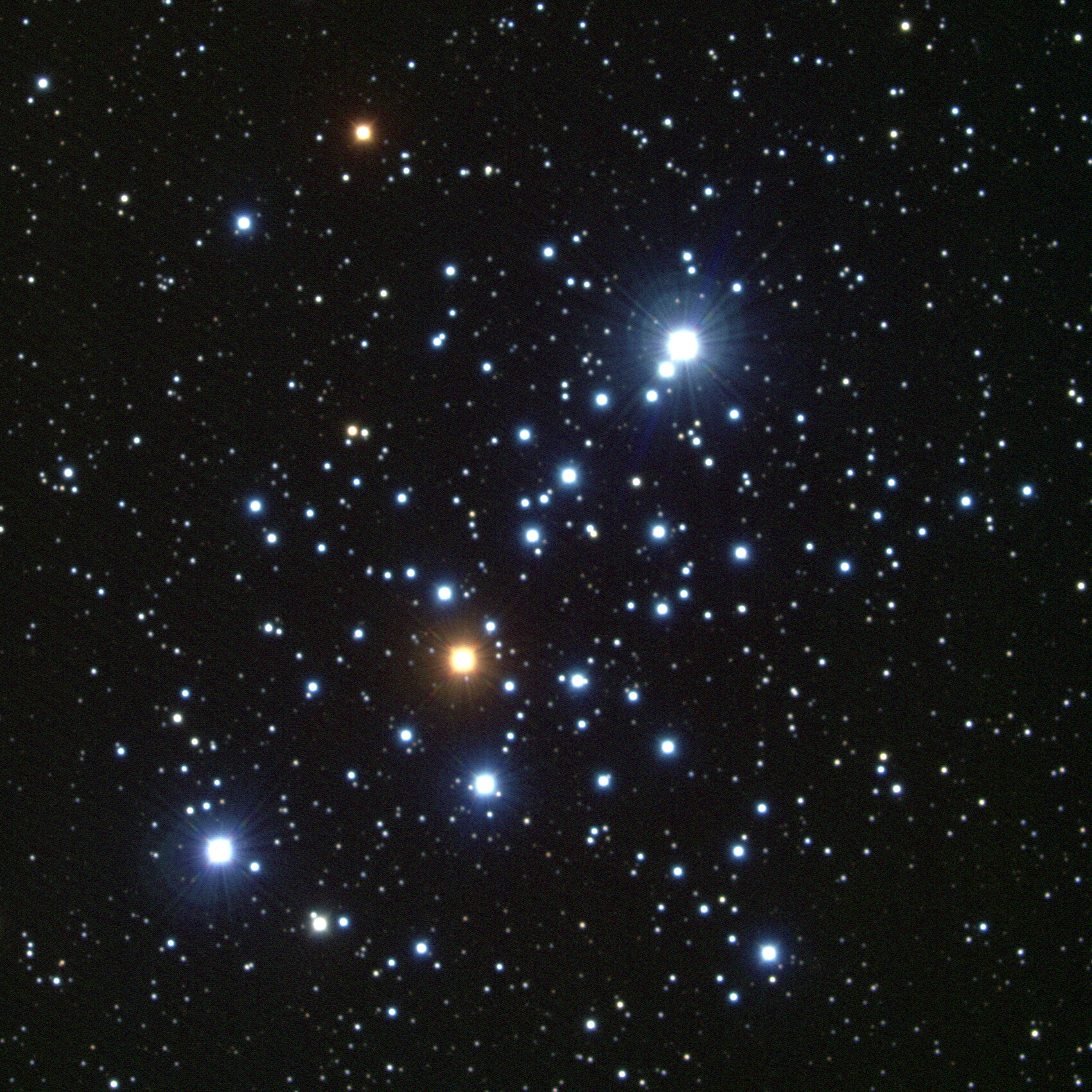 Messier 103 NGC 581 compact triangular open cluster