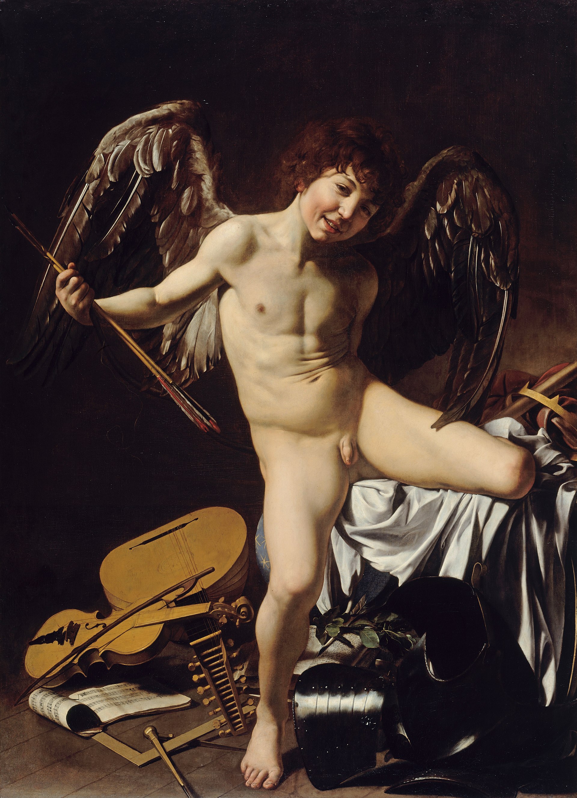 Cupid with his bow
