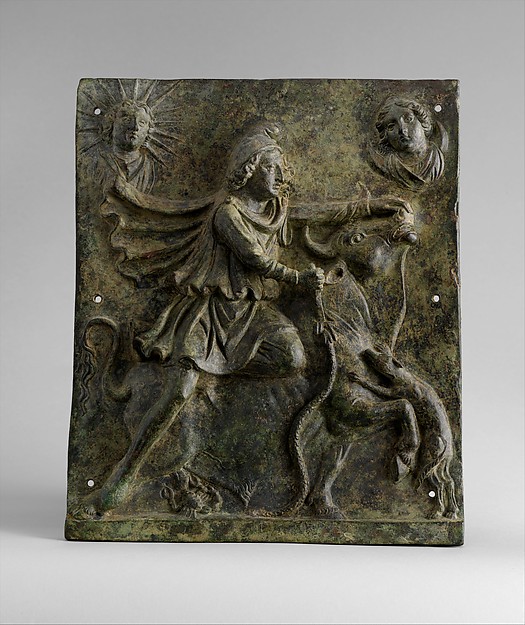 Mithras slaying the bull, the tauroctony