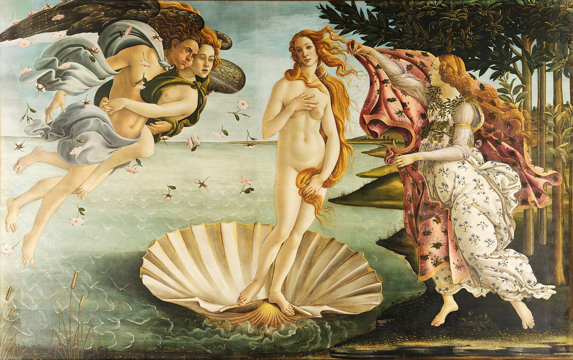 Venus, goddess of love, in classical depiction