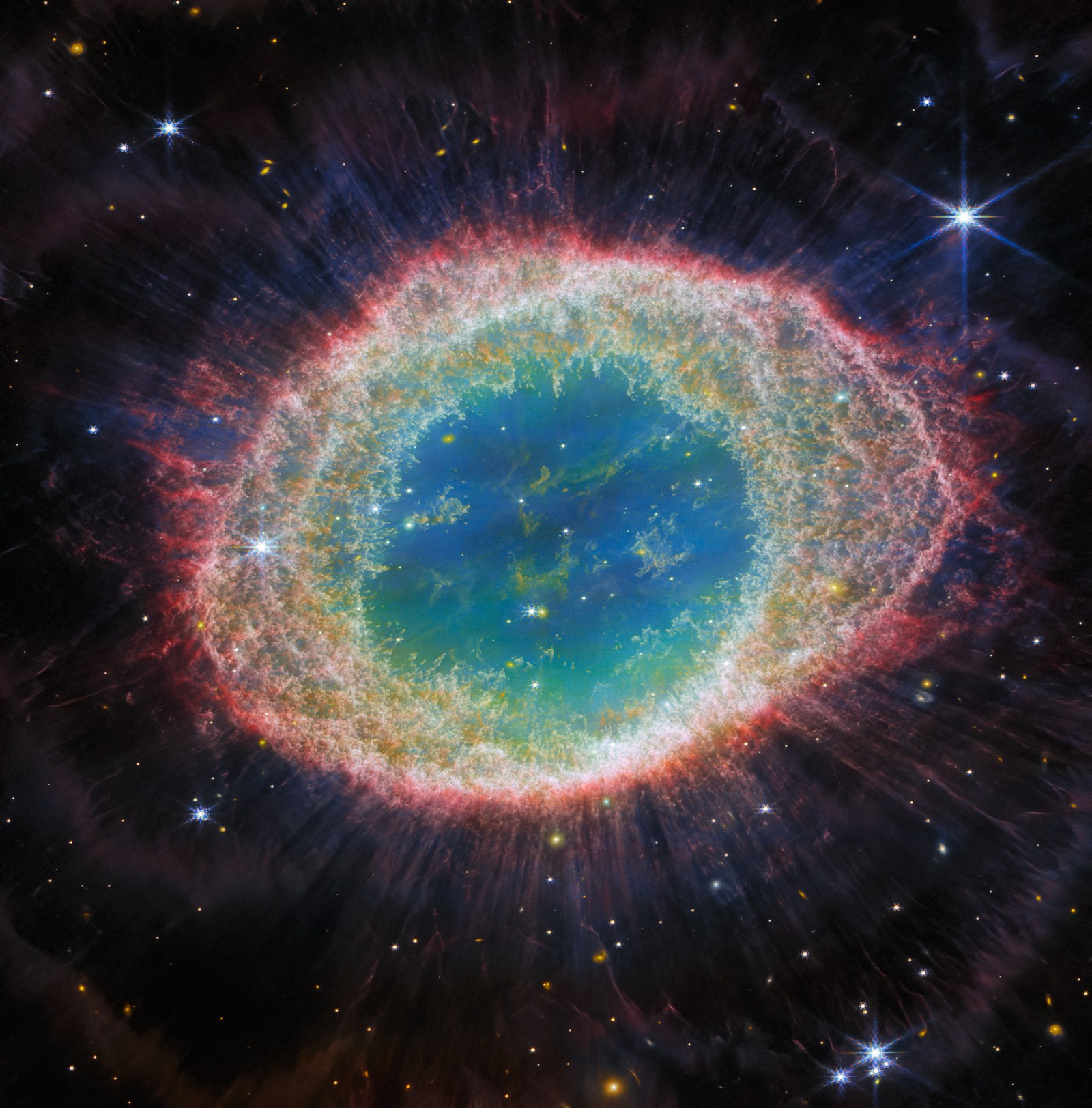 Ring Nebula Webb NIRCam image